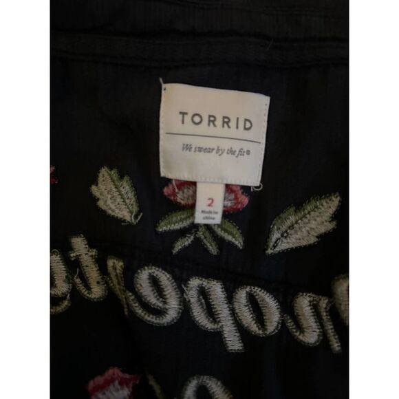 Torrid property of no one roses black utility Jacket/coat 2 - Picture 3 of 10